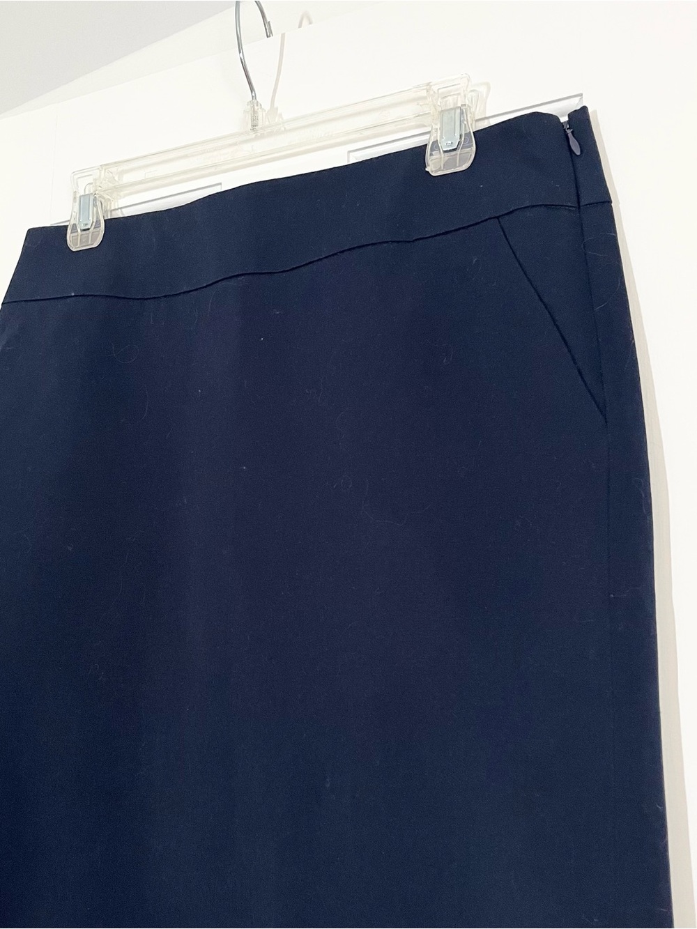 J. Crew Navy Pencil Skirt Wool